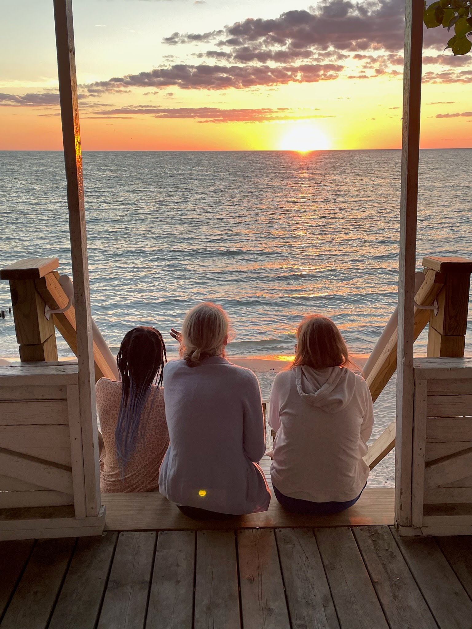 Charis, Kerry, and Mara - In Awe of Sunset